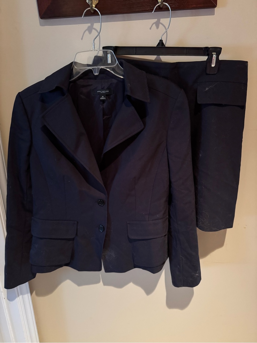 Ann Taylor Black Women's Tailored Blazer and Skirt Set